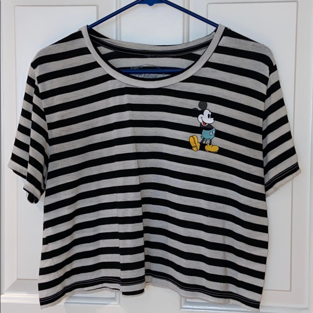 Disney Striped Crop Top